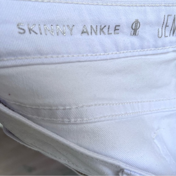 Sexy Jennifer Lopez White Lace Up White Mid-Rise 5 Pocket Jeans Women’s Plus … - Picture 8 of 10